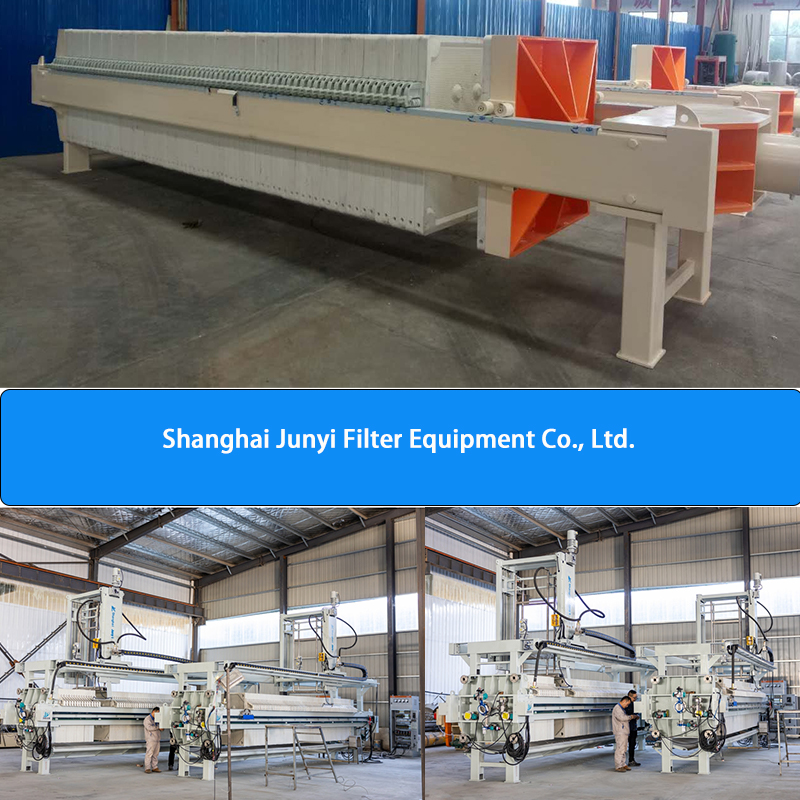 Fully Automatic Filter Press 100m2 Filtration Area With CE Certified for Gold Processing